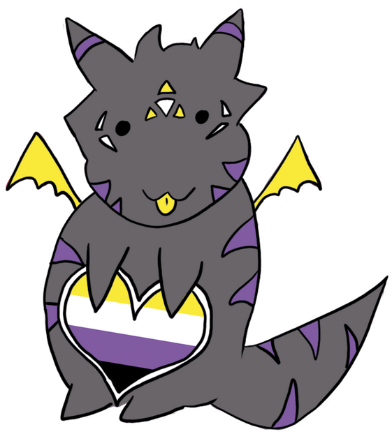 Pride Dragon - Enby
