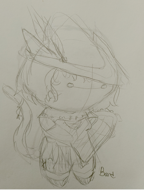 Sketch - Bard - FF14